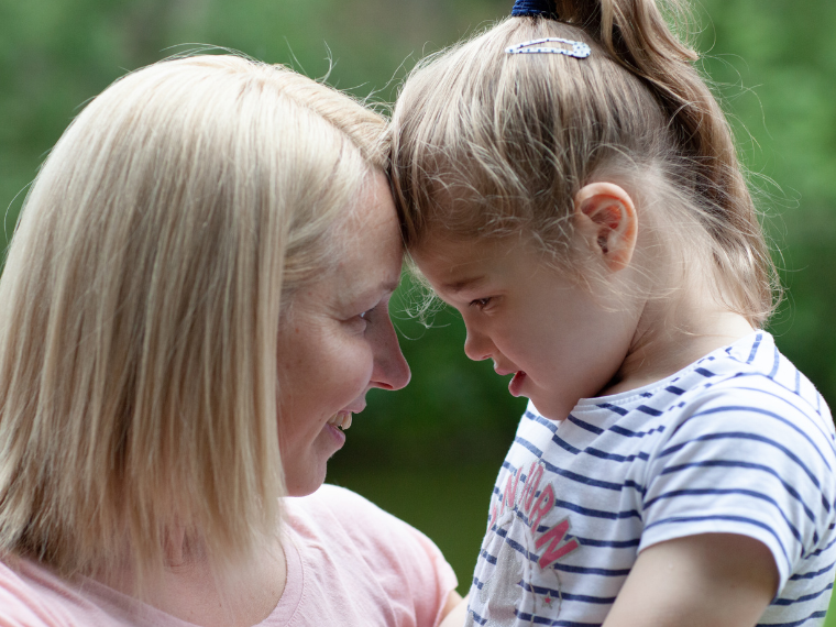 Calla-Rose with Mum, Nicki