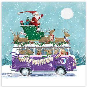 Santa's Christmas Camper Christmas Cards